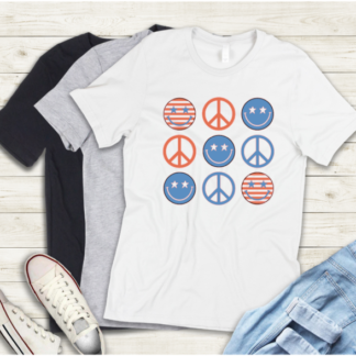 USA SMILEY T-SHIRT